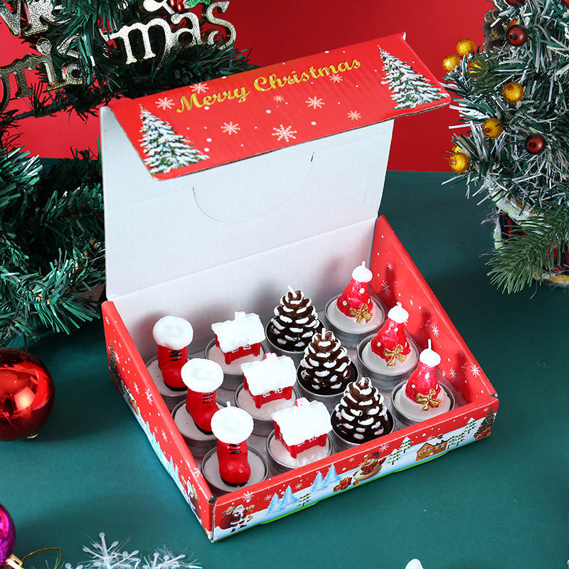 Christmas Candles 12 Gift Box Set