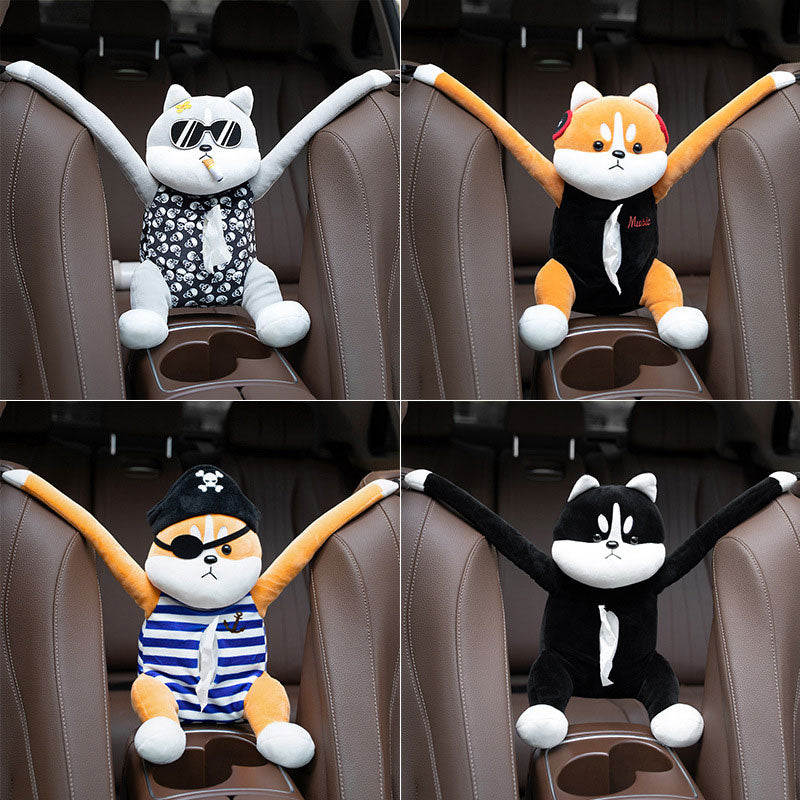 Creative Hanging Car Doll Tissue Box