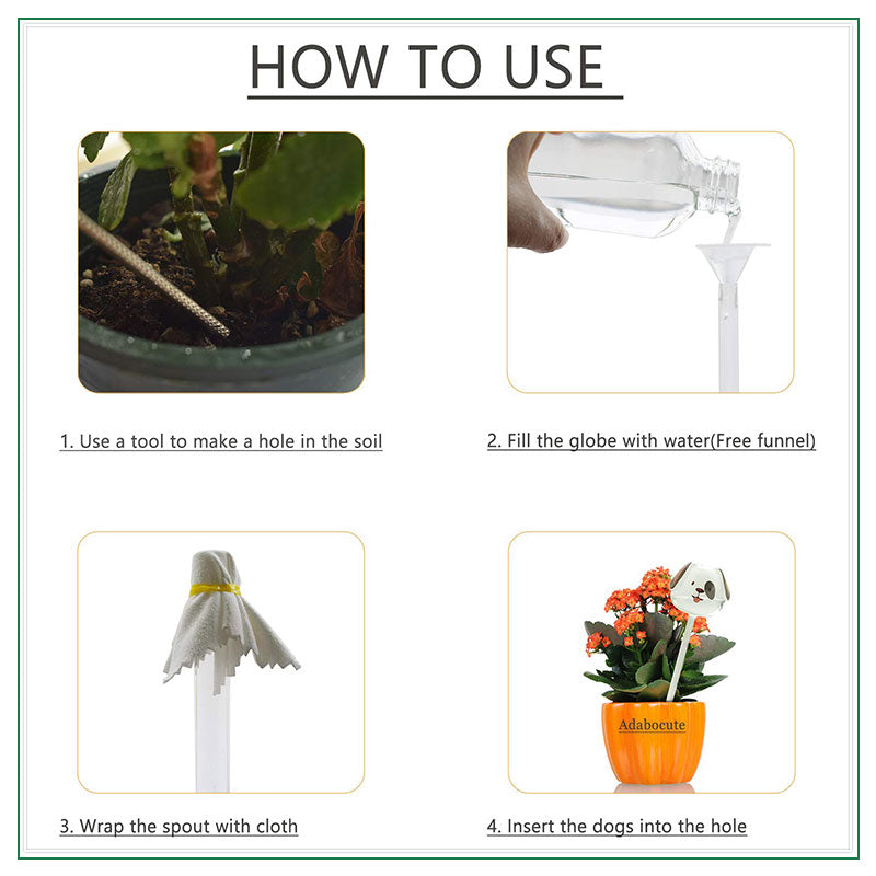 🐶Dogs Plant Waterer Bulbs