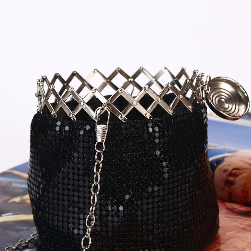 Aluminium Sequined Dice Bag