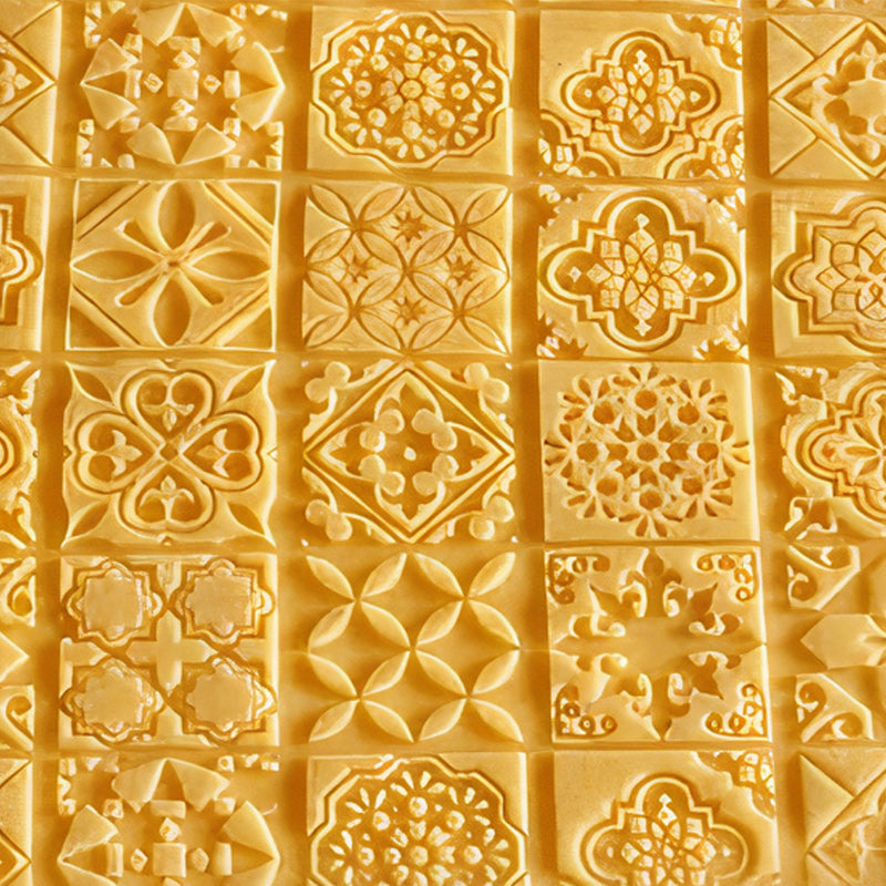 Solid Wood Embossed Rolling Pin