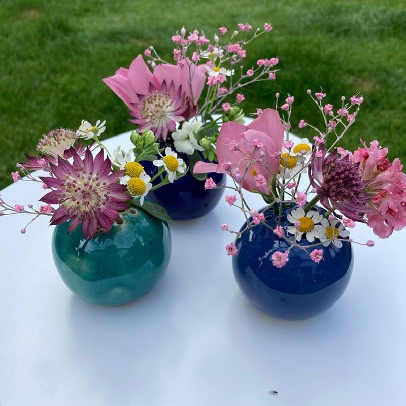 Ceramic Handmade Vase Flower Stone Table Decor