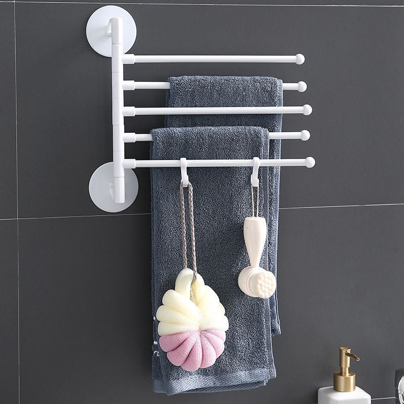 Wall Mounted Rotating Towel Rack No-Punching