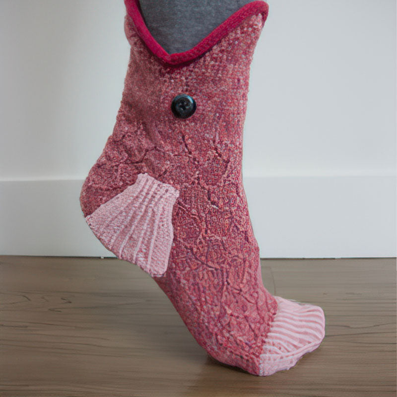 Knitted Crocodile Socks