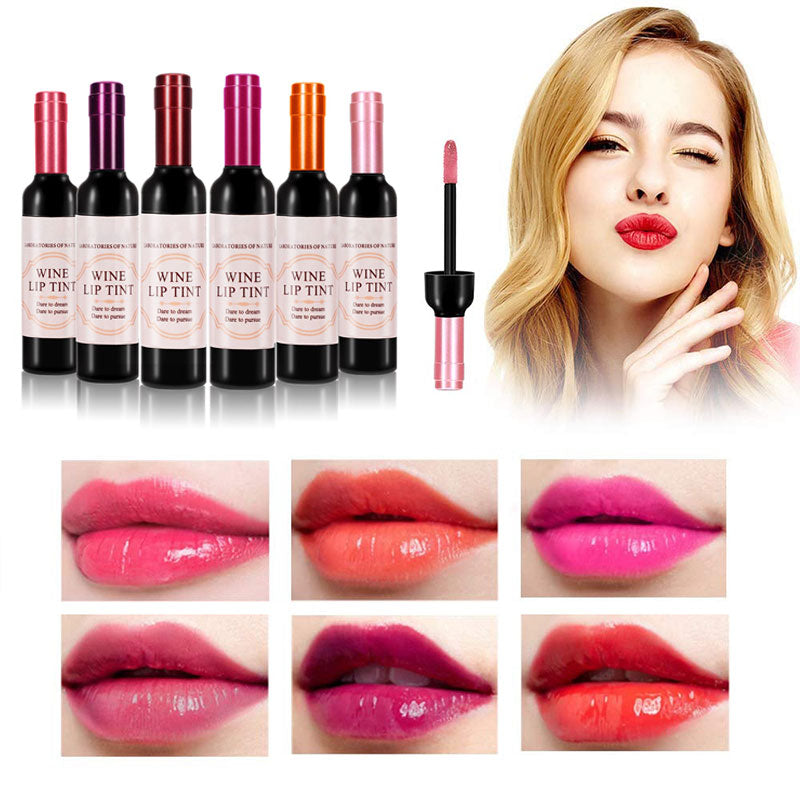 6 Colors/set Red Wine Lipstick Lip Stain Lip Glaze
