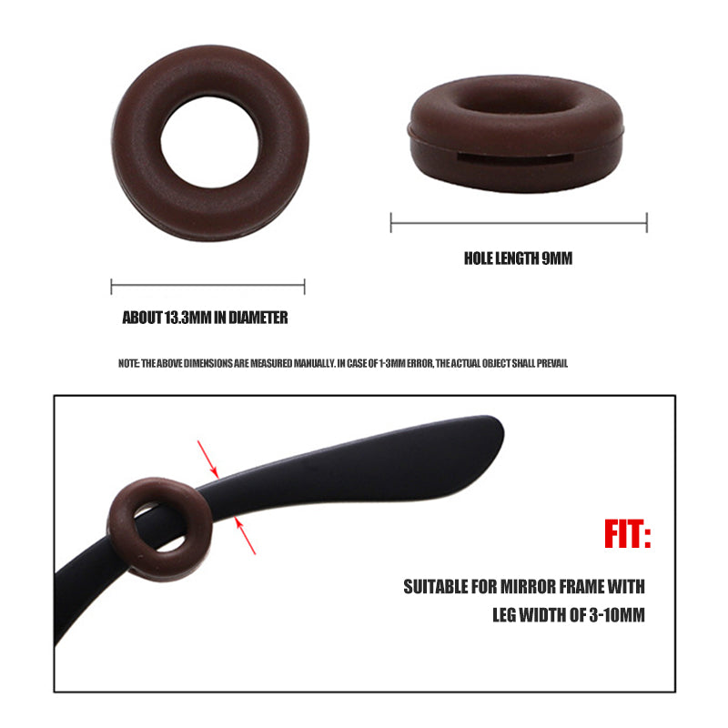 Round Silicone Eyeglasses Temple Grips