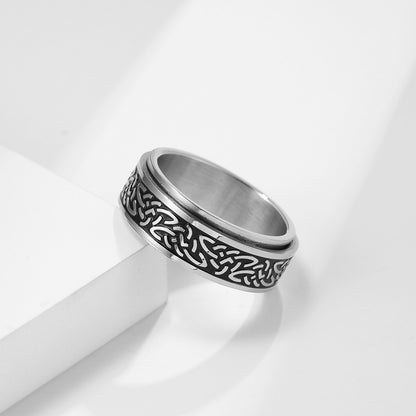 Celtic Triangle Knot Vintage Wedding Ring