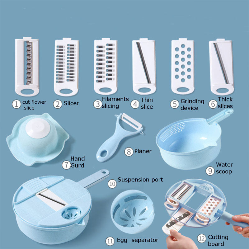 12 in 1 Vegetable Mandoline Slicer