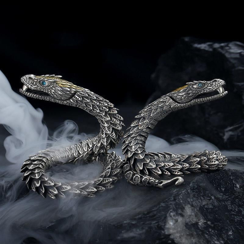 Vintage Men's and Women's Snake Head Bracelet