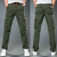 Winter Thickened Multi-Bag Pants