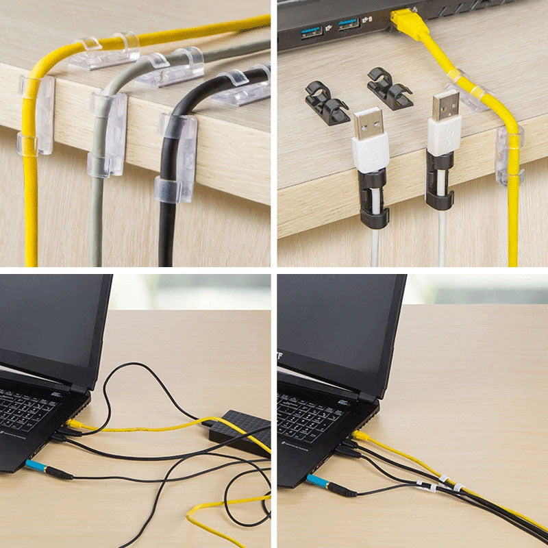 Cable Clips with Strong Self-Adhesive