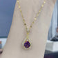 Purple Water Drop Pendant