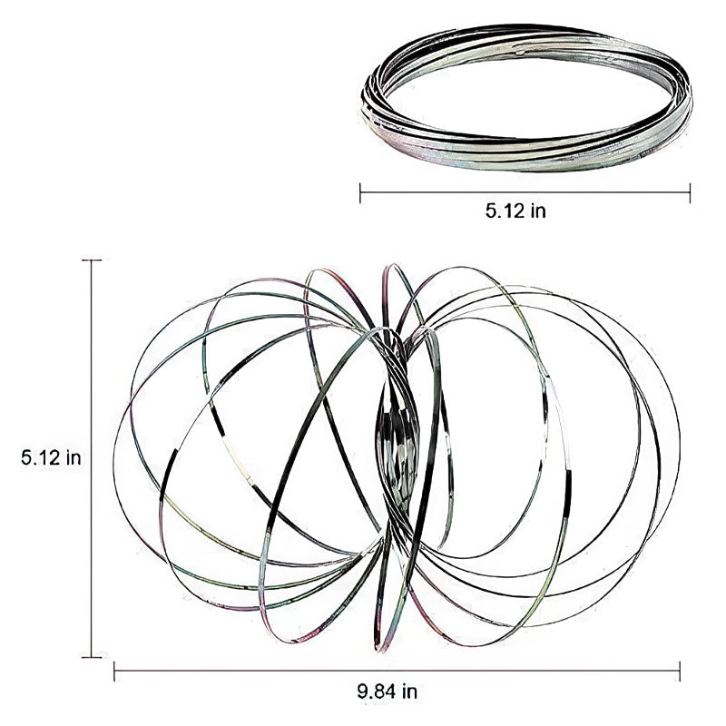 Stainless Steel Firm Flow Ring Magic Bracelet Toy