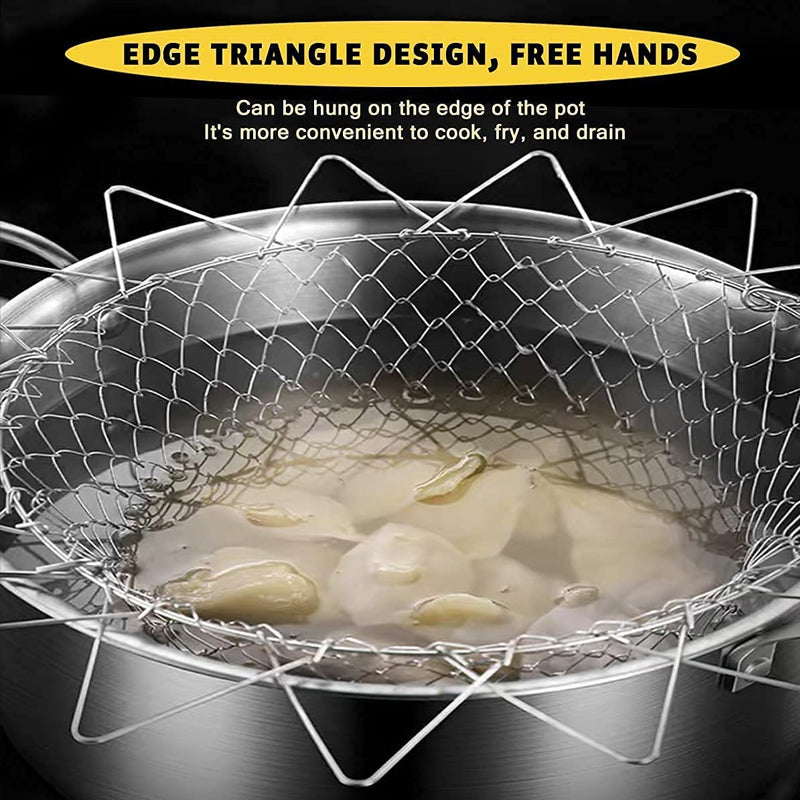 Stainless Steel Telescopic Frying Basket