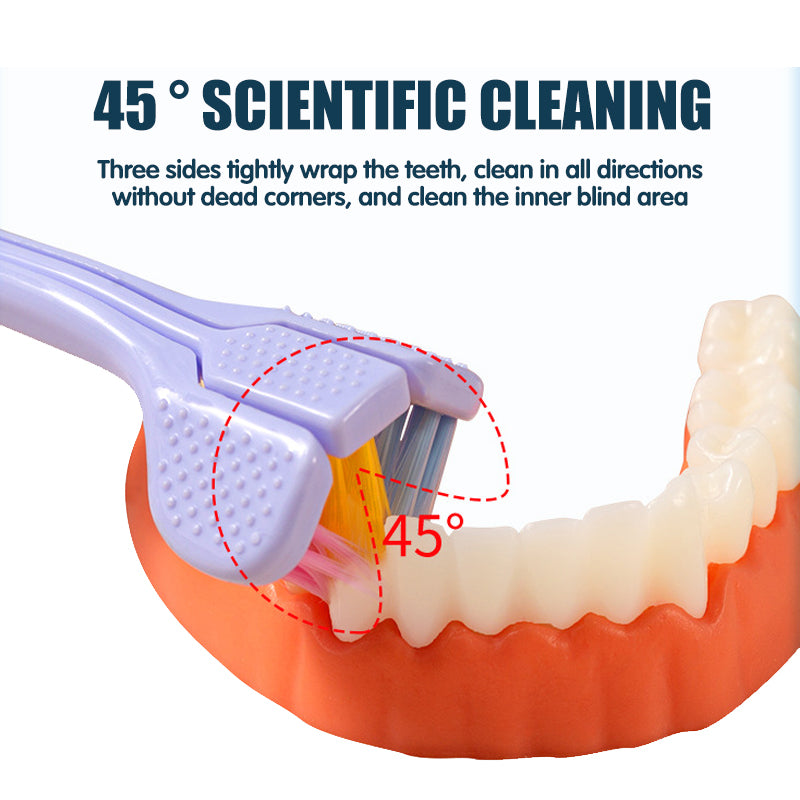 Three Sides Toothbrush Macaron Color