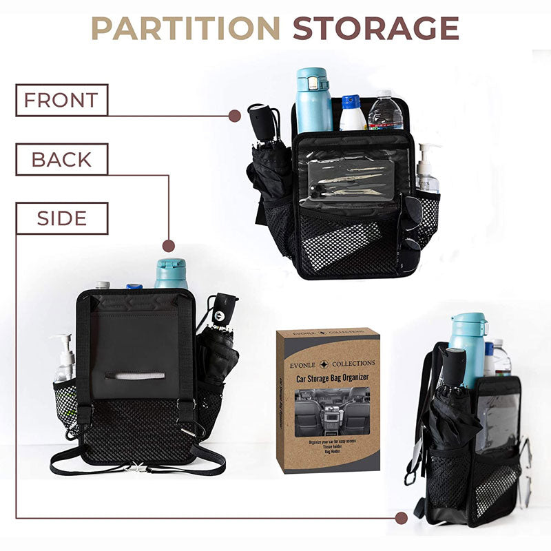 Car Seats Leather Net Pocket