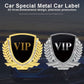 3D Wheat Ear Diamond Metal Creative Car Sticker