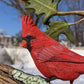 Cardinal Wood Carving Handmade?
