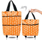 Folding Shopping Bag Collapsible Trolley Bags with Wheels