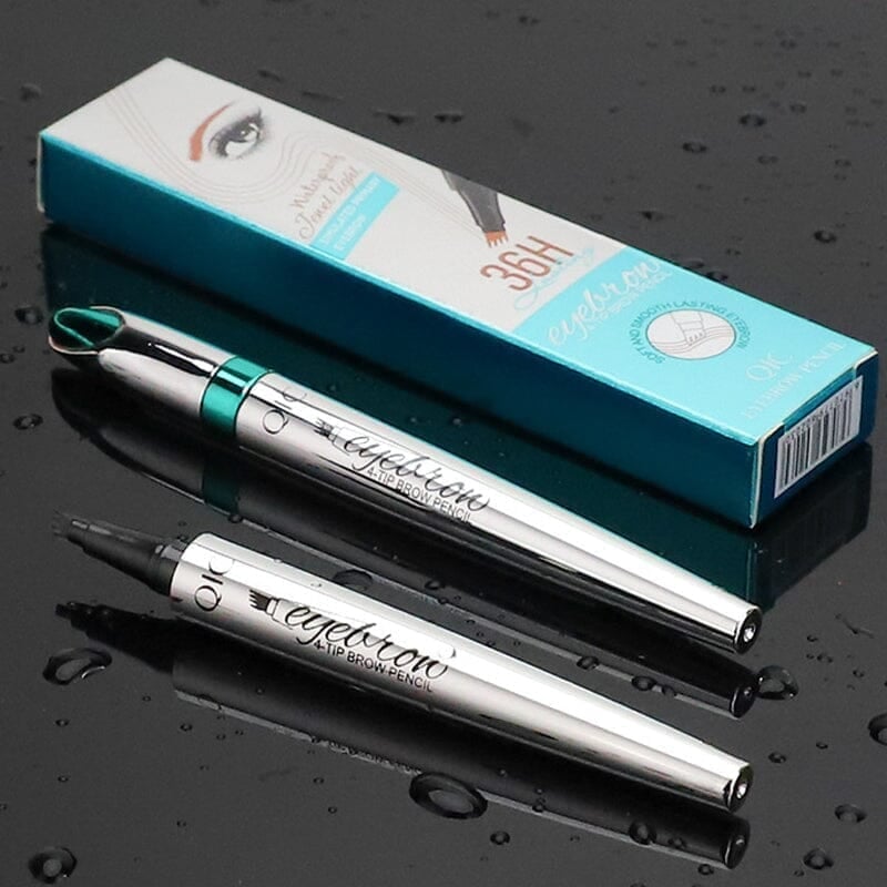 3D Waterproof Microblading Eyebrow Pen 4 Fork Tip Tattoo Pencil