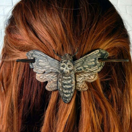 Death Moth/Skull Hair Pin
