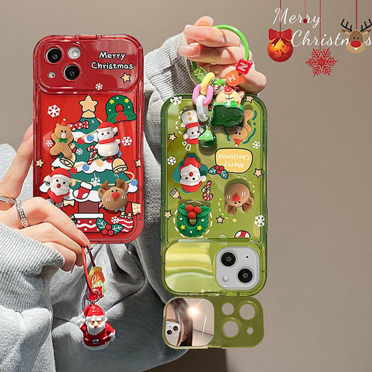 🎄Christmas Tree Pendant Flip Mirror Case Cover🎅