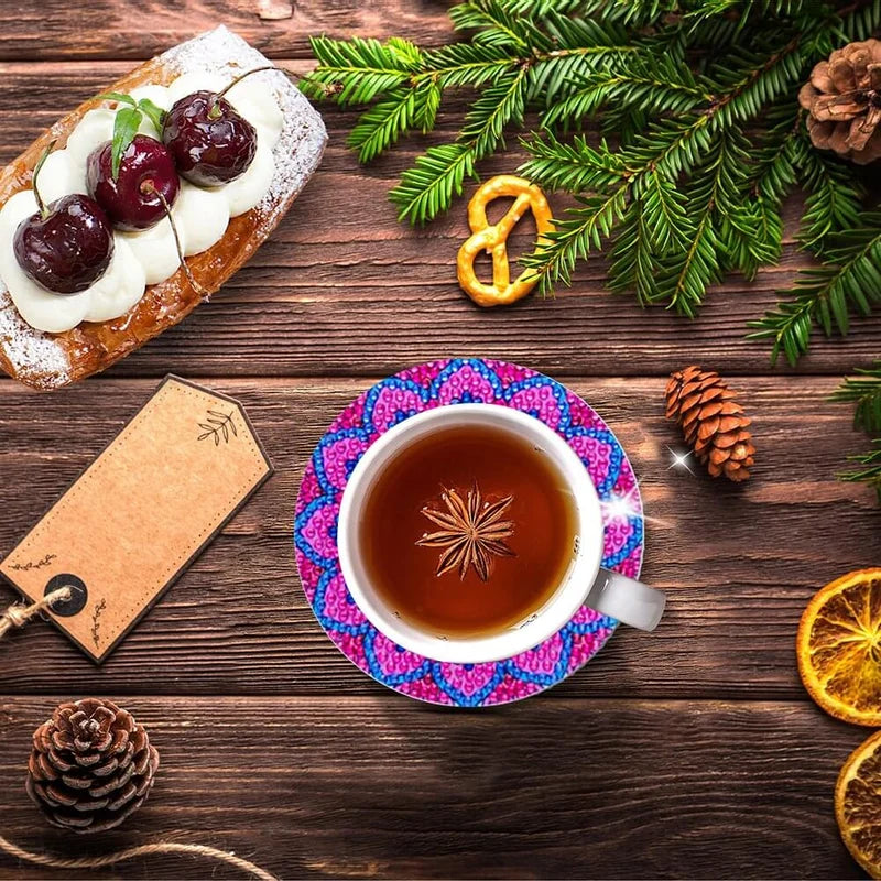 Sets de dessous de verre en diamant, dessous de verre en peinture diamant/Diamond Crafts Coasters Diamond Painting Coasters