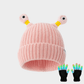 🔥Winter Parent-Child Cute Glowing Little Monster Knit Hat/Cute glowing little monster knitted hat