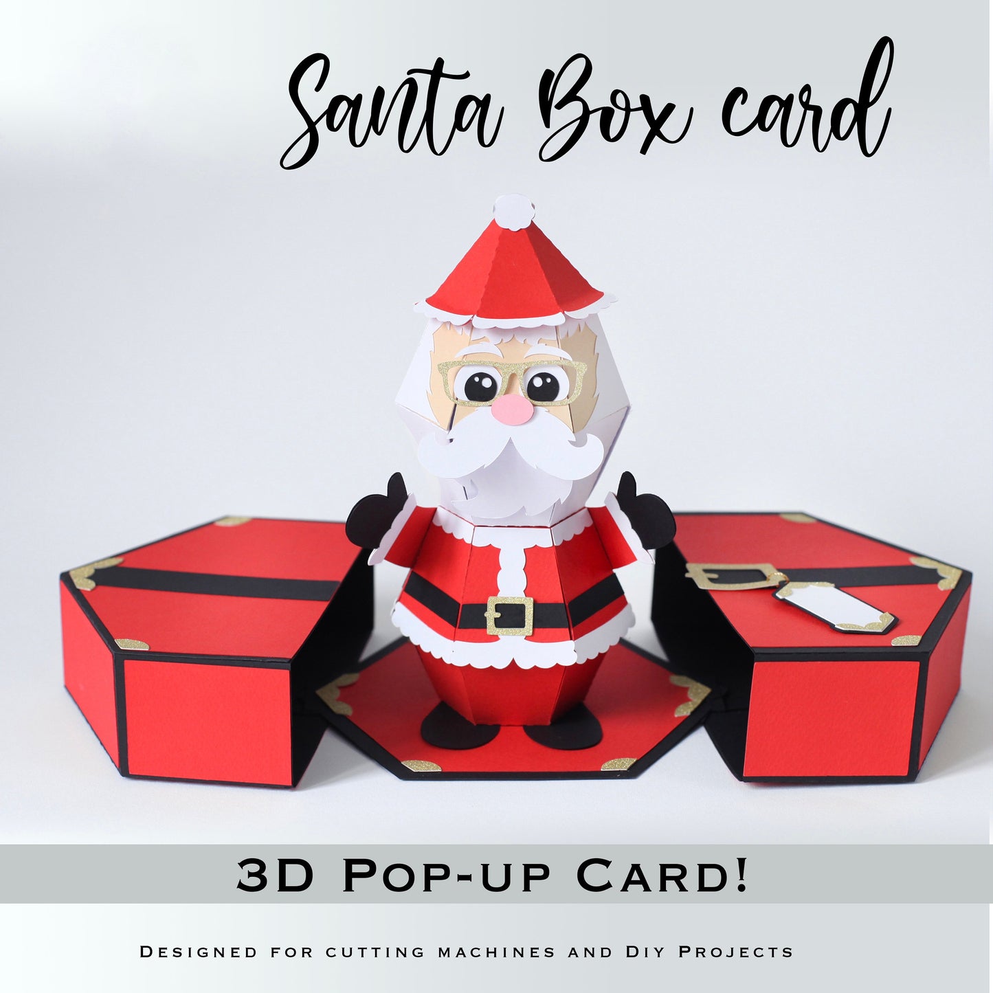 🥳3D-Popup-Boxkarte „Weihnachtsmann-Streich“🎁/🥳Santa Claus Prank 3D Pop Up Cards🎁