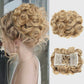 Extension De Chignon Pour Cheveux Bouclés Courts Et Désordonnés / Extension of Short and Messy Curly Hair Bun
