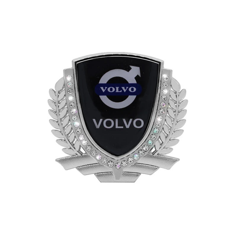 3D Wheat Ear Diamond Metal Creative Car Sticker