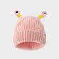 🔥Winter Parent-Child Cute Glowing Little Monster Knit Hat/Cute glowing little monster knitted hat