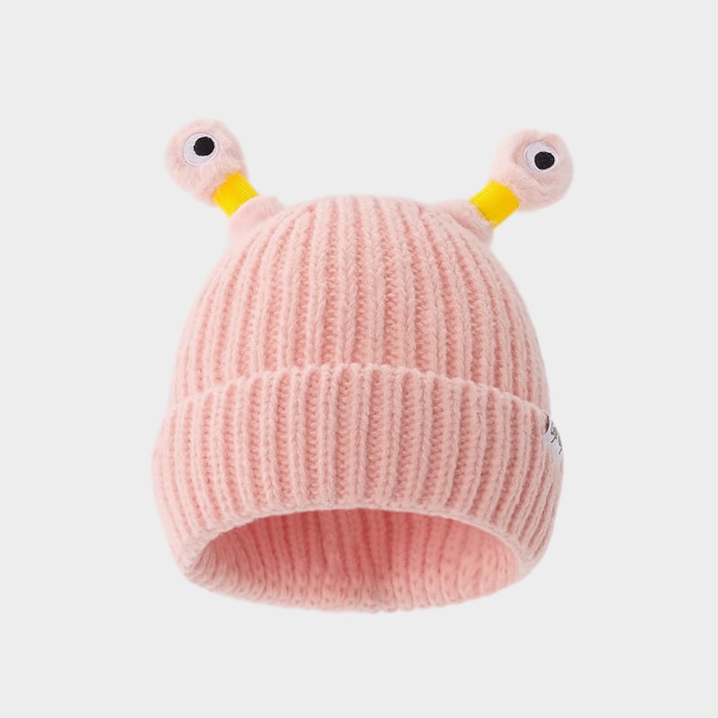 🔥Winter Parent-Child Cute Glowing Little Monster Knit Hat/Cute glowing little monster knitted hat