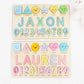 Personalized Algebraic Wooden Name Puzzle
