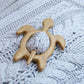 Handmade Wooden Brooch Pin