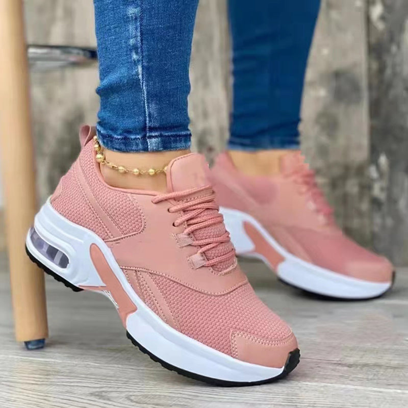 50% OFF TODAY ONLY - Women's Platform Sneakers Lace Up With Colors