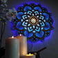Mandala Elephant Yoga Room Night Light LED