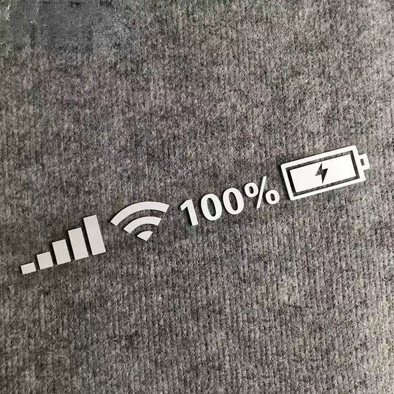 3 PCS Mobile Phone Signal Reflective Car Stickers