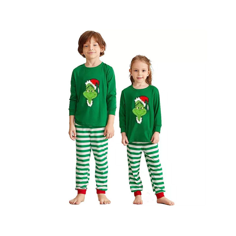 Christmas Family Green Elf Pajama Set