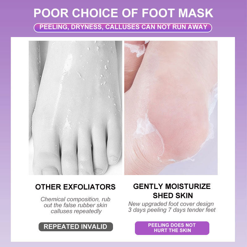 Lavender Foot Mask Exfoliates And Exfoliates Lavender Foot Mask
