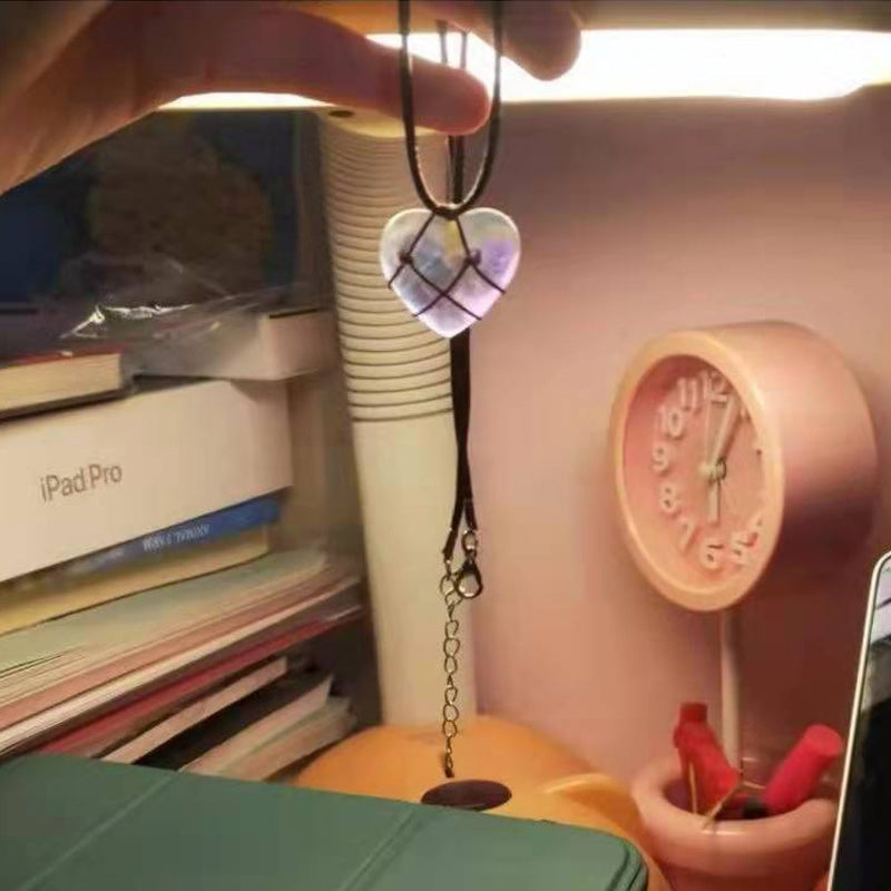 Barbie Diamond Castle Love Necklace Crystal Glass Heart