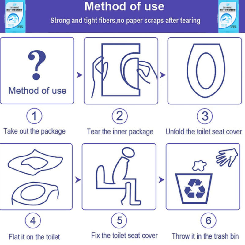 Disposable Toilet Seat Covers for Travel