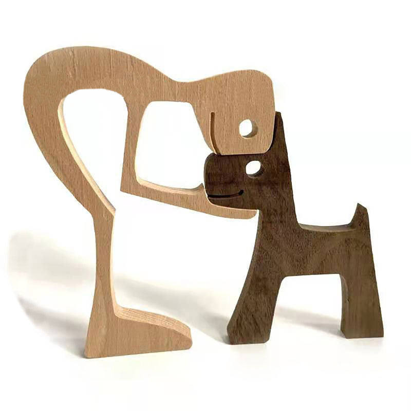 Wooden Dog Ornaments