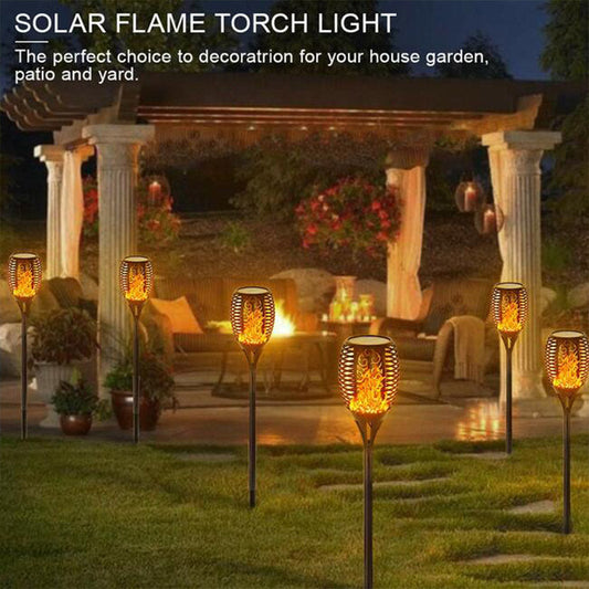 Solar Torch Light with Flickering Flame