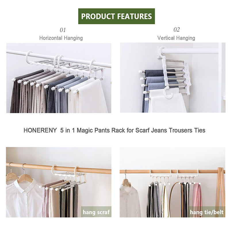New Versatile 5 In 1 Pants Storage Rack
