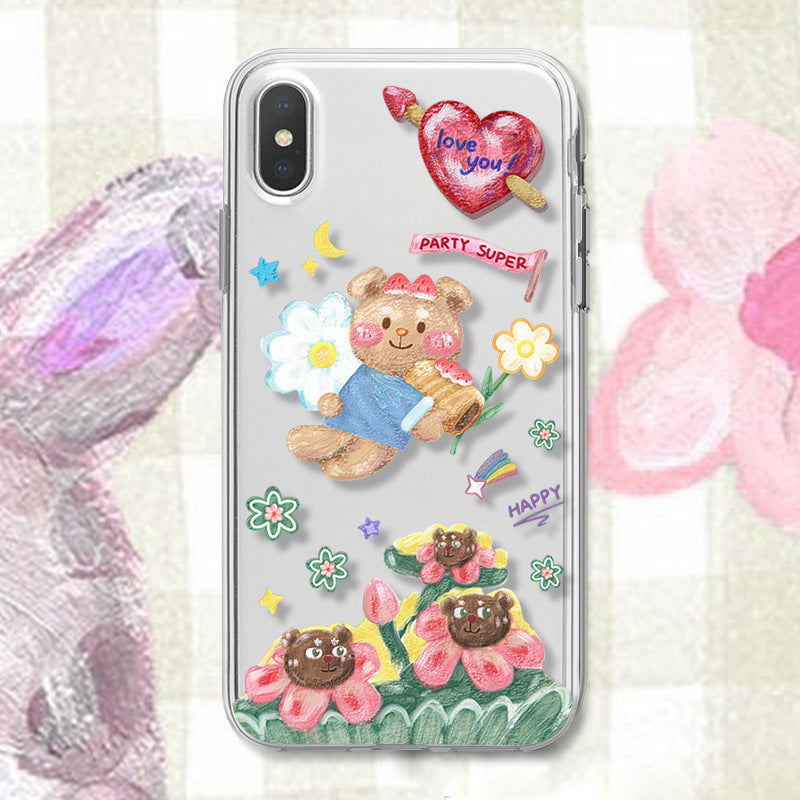 Transparent Soft Protective Case for Girls Women