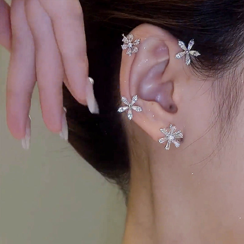 Rotating Windmill Zircon Sparkling Earring