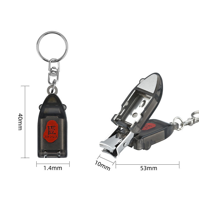 Mini Foldable Nail Cutter with Key Ring