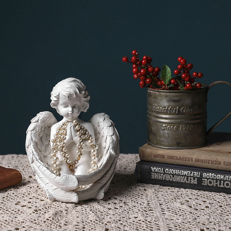 Angel Candlestick Resin Decoration