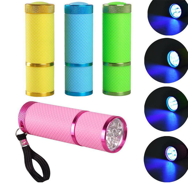 Portable Mini UV 9 LED Purple Light Nail Lamp
